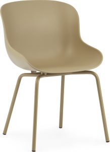 Krzesło Hyg piaskowe – nowoczesny design, wygodny kształt, idealne do wnętrz