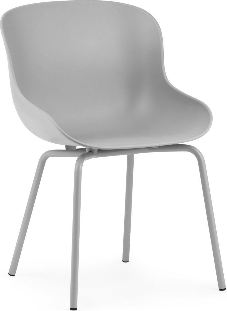 Krzesło Hyg szare – elegancki design, nowoczesny styl, wygodna konstrukcja, materiał tapicerowany