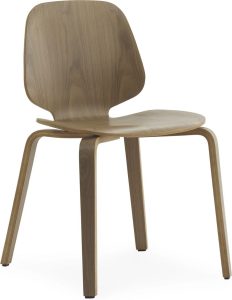 Krzesło My Chair z drewna orzechowego – elegancki design, wygoda, naturalny materiał
