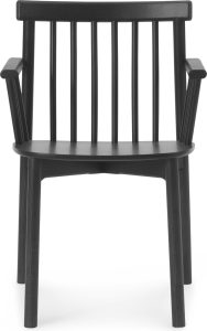 Krzesło Pind czarny jesion z podłokietnikami – elegancki design, wysoka jakość, komfort użytkowania