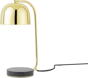 Lampka stołowa Grant mosiądz – elegancki design, mosiężne wykończenie, idealna do biura i sypialni