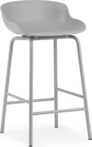 Stołek barowy Hyg 65 cm szary – nowoczesny design, wysokość 65 cm, kolor szary, idealny do kuchni i barów