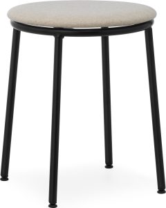 Stołek Circa MLF20 Sand 45 cm z tapicerowanym siedziskiem – elegancki design, komfortowe siedzisko, idealny do wnętrz