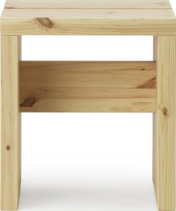 Stołek Stretch 40 cm naturalne drewno – minimalistyczny design, funkcjonalność, drewniana konstrukcja