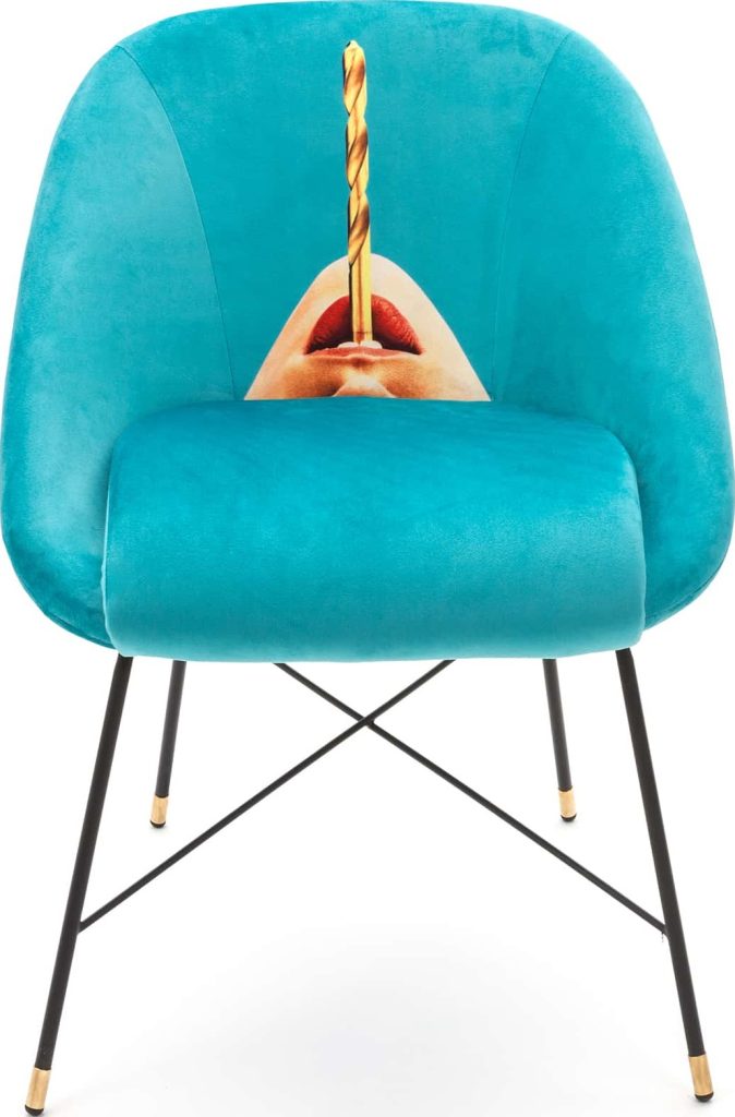 Fotel Seletti Wears Toiletpaper Drill – unikalny design, kolorowy, materiał tekstylny
