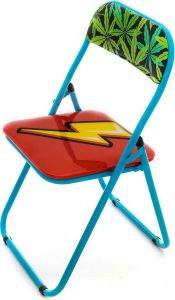 Krzesło składane Studio Job-Blow błyskawica – nowoczesny design, wygodne siedzenie, łatwe w przechowywaniu