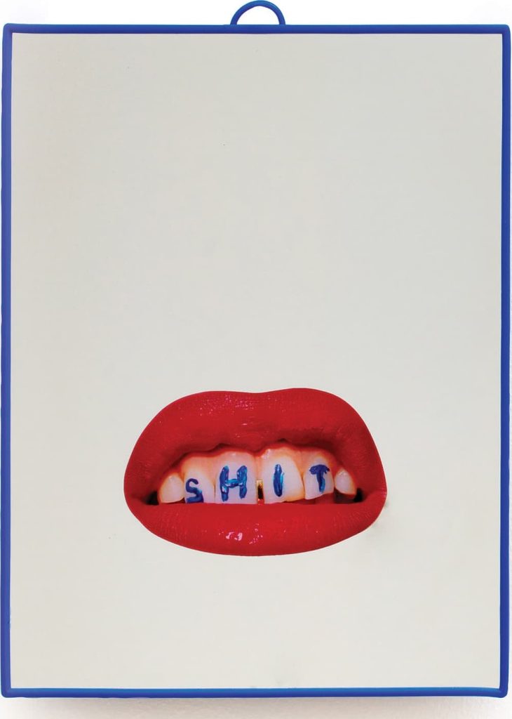 Lustro Seletti Wears Toiletpaper małe Shit – unikalny design, kwadratowe, dekoracyjne