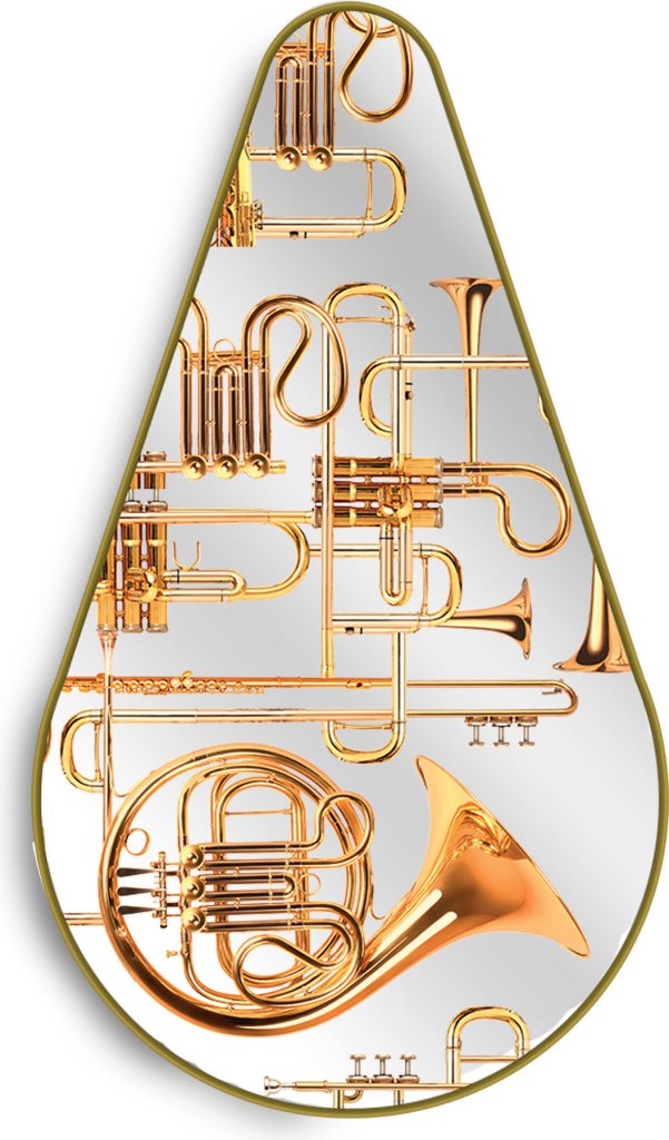 Lustro Toiletpaper Trumpets 80,5 cm – eleganckie, nowoczesne, okrągłe, wysoka jakość wykonania