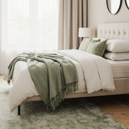 Sypialnia w stylu soft minimal