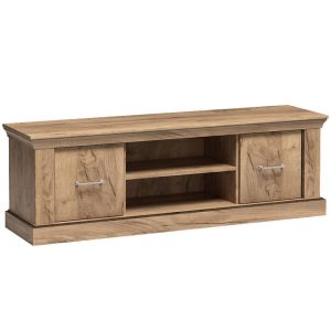 Szafka RTV Antica A-15 162 kraft złoty – elegancki design, funkcjonalność, styl skandynawski