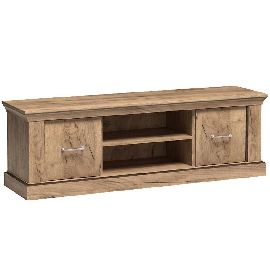 Szafka RTV Antica A-15 162 kraft złoty – elegancki design, funkcjonalność, styl skandynawski