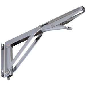 Wspornik WSA 250 CH250X145 – wytrzymały metalowy wspornik, kolor chromowy, idealny do mocowania