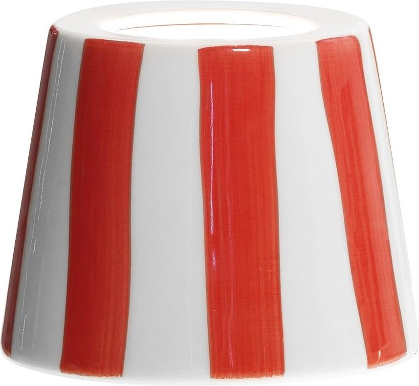 Abażur do lampy Poldina czerwony ceramiczny – elegancki design, intensywny kolor, doskonała jakość wykonania