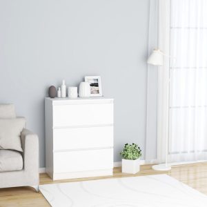 vidaXL Szafka, biała, 60 x 35 x 76 cm, materiał drewnopochodny