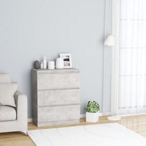 vidaXL Szafka, szarość betonu, 60x35x76 cm, materiał drewnopochodny