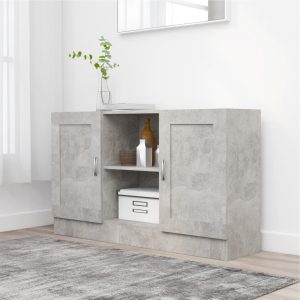 vidaXL Szafka, szarość betonu, 120×30,5×70 cm, materiał drewnopochodny