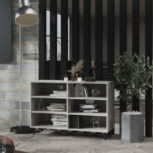 vidaXL Szafka, szarość betonu, 103,5x35x70 cm, materiał drewnopochodny