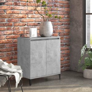 vidaXL Szafka, szarość betonu, 60x35x70 cm, materiał drewnopochodny