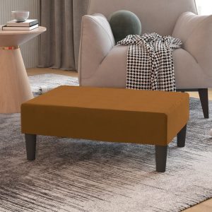 vidaXL Podnóżek, brązowy, 78x56x32 cm, tapicerowany aksamitem