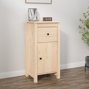vidaXL Szafka, 40x35x80 cm, lite drewno sosnowe