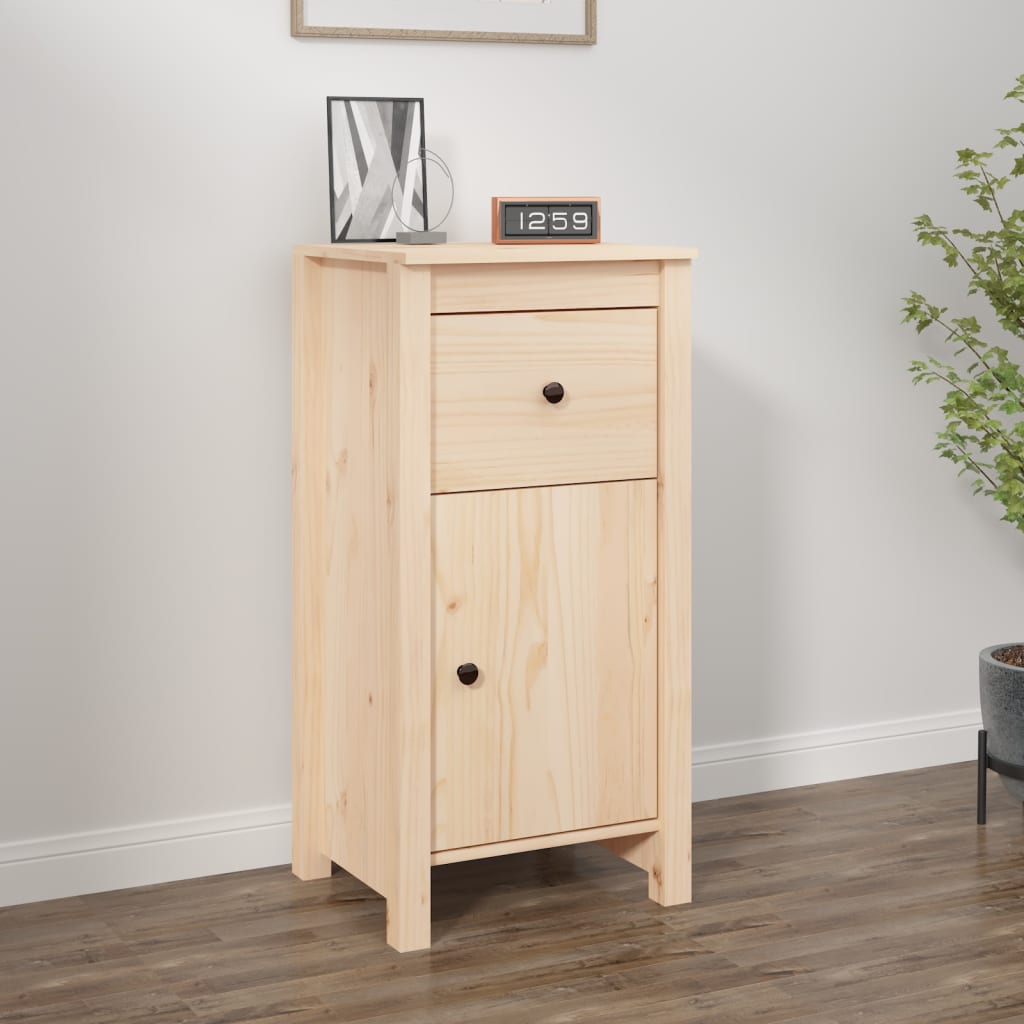 vidaXL Szafka, 40x35x80 cm, lite drewno sosnowe