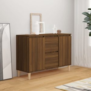 vidaXL Szafka, brązowy dąb, 101x35x70 cm, materiał drewnopochodny