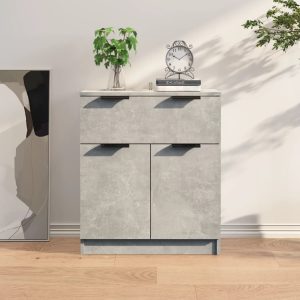 vidaXL Szafka, szarość betonu, 60x30x70 cm, materiał drewnopochodny