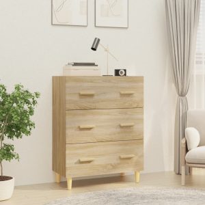 vidaXL Szafka, dąb sonoma, 70x34x90 cm, materiał drewnopochodny