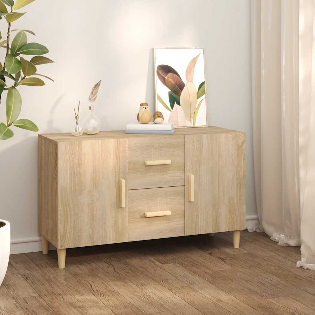 vidaXL Komoda, dąb sonoma, 100x36x60 cm, materiał drewnopochodny