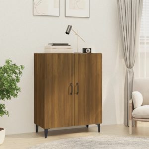 vidaXL Szafka, brązowy dąb, 70x34x90 cm, materiał drewnopochodny