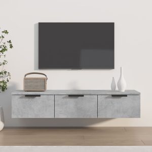 vidaXL Szafka wisząca, szarość betonu, 102x30x20 cm