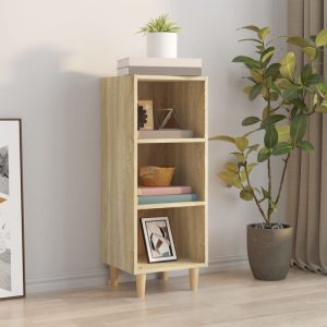vidaXL Szafka, dąb sonoma, 34,5×32,5×90 cm, materiał drewnopochodny