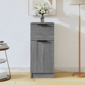 vidaXL Szafka, szary dąb sonoma, 30x30x70 cm, materiał drewnopochodny