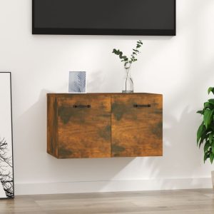 vidaXL Szafka ścienna, przydymiony dąb, 60×36,5×35 cm