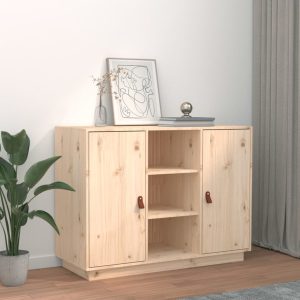 vidaXL Komoda, 100x40x75 cm, lite drewno sosnowe