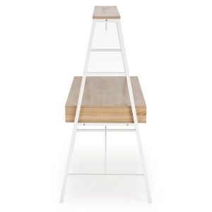 Biurko dwuosobowe dąb sonoma mat 139 cm B48 – nowoczesny design, funkcjonalność, trwałość