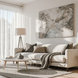 Soft minimal w nowoczesnym salonie