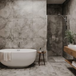 Łazienka w stylu japandi to naturalny spokój i minimalistyczna elegancja