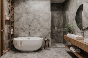 Łazienka w stylu japandi to naturalny spokój i minimalistyczna elegancja