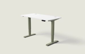 Desktronic – Biurko HomePro – Oliwkowa zieleń / Biały / 140×70 cm