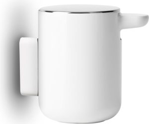 Dozownik do mydła Menu ścienny biały – elegancki design, funkcjonalność, łatwy w montażu