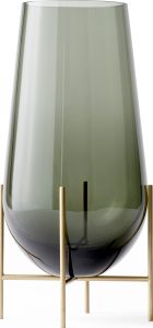 Wazon Échasse 60 cm – elegancki styl, metalowa podstawa, przezroczyste szkło