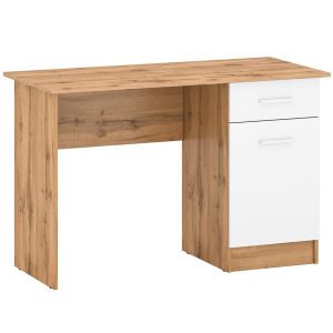 Biurko Stil 2 wotan/biały – nowoczesny design, funkcjonalność, trwałość