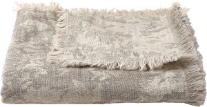 Narzuta Shore 140 x 190 cm jasnoszara – elegancka, stylowa, łatwa do pielęgnacji