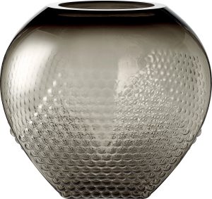 Wazon Bramble 37 cm przydymiony – elegancki design, szklany, idealny do dekoracji