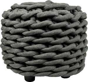 Puf ogrodowy Rebels 50 cm – stylowy design, ciemnoszary kolor, materiał odporny na warunki atmosferyczne