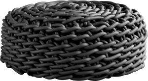 Puf Rebels 100 cm czarny – ergonomiczny design, wygodny, uniwersalny, materiał odporny na zabrudzenia