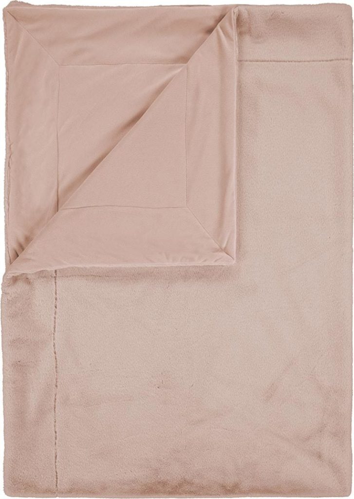 Koc futrzany Furry 150 x 200 cm – miękki i ciepły, różowy kolor, idealny do domu