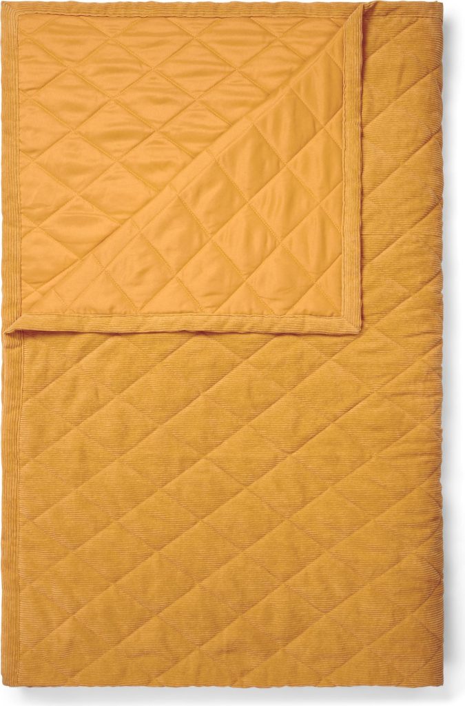 Narzuta Billie 270 x 265 cm – elegancka żółta narzuta, idealna do stylizacji sypialni