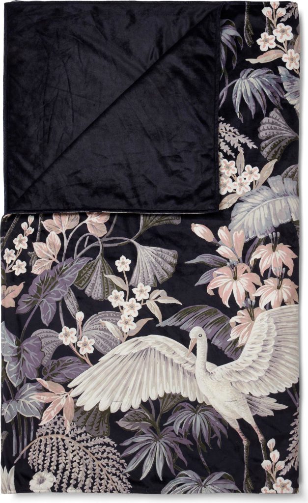 Narzuta Diem 240 x 100 cm granatowa – elegancka, stylowa, do sypialni